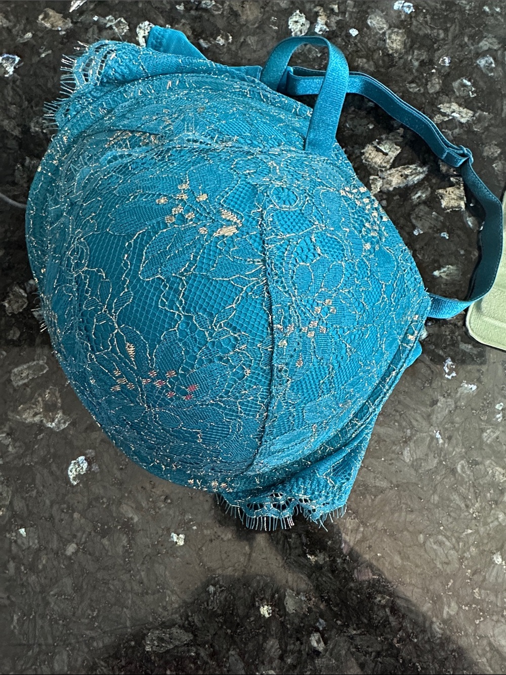 Victoria's Secret Teal Lace Demi Bra